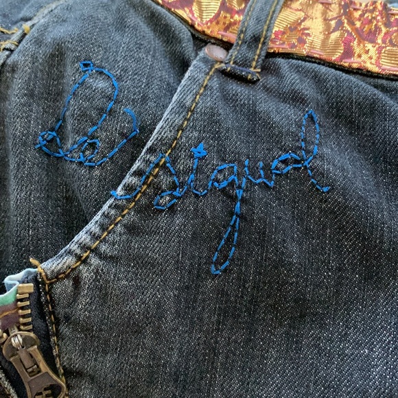 Desigual Designer Jeans with lots of style and color.- front side zipper- button - Picture 12 of 12